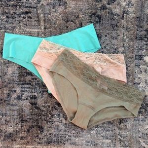 Bundle of 3 size M undies by Victoria’s Secret.